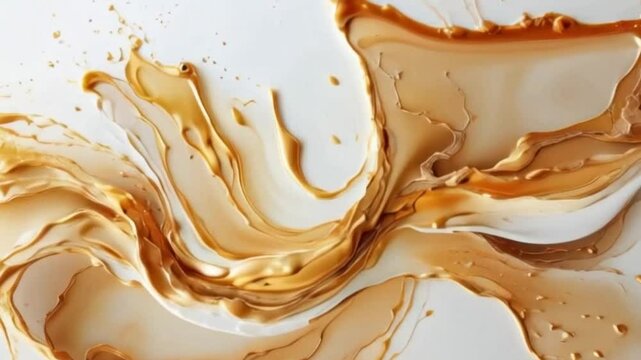 splash isolated on beige background