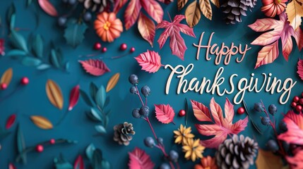 Obraz premium Harvest gratitude: thanksgiving, a cherished tradition celebrating abundance, family, and community, festive meals, expressions of thanks, and reflections on blessings and togetherness