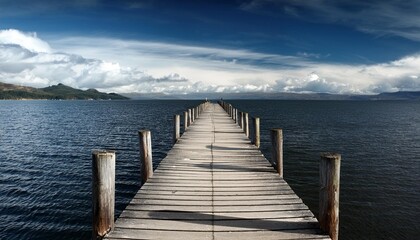 Obraz premium pier on the lake