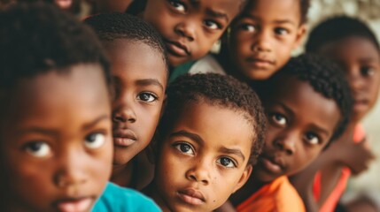 Obraz premium Diverse Group of Children Portrait