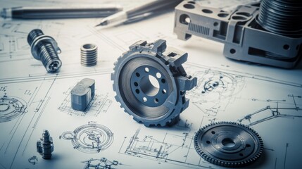 Mechanical Components and Technical Drawings