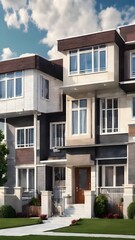 modern apartment building in state real estate