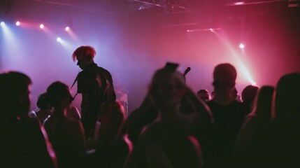 Group of People Standing on Top of a Stage