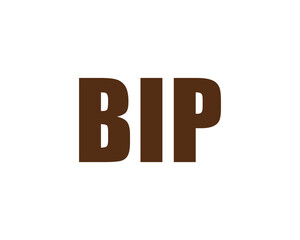 BIP logo design vector template. BIP