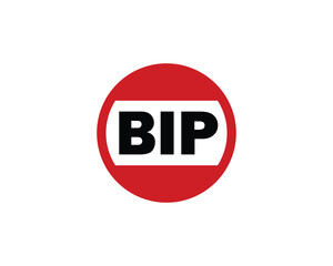 BIP logo design vector template. BIP