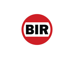 BIR Logo design vector template. BIR