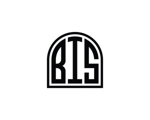 Fototapeta premium BIS logo design vector template. BIS