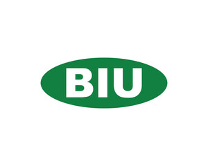 BIU logo design vector template. BIU
