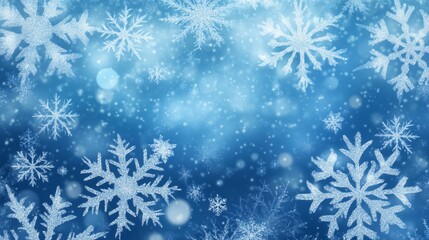 Frosty ice border background
