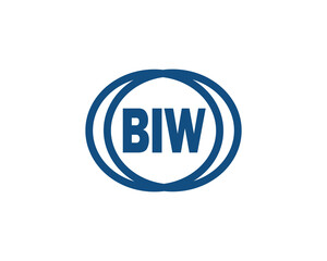 BIW logo design vector template. BIW