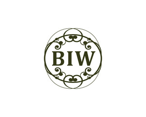 BIW logo design vector template. BIW
