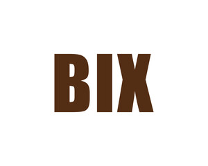 BIX Logo design vector template. BIX