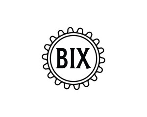 Fototapeta premium BIX Logo design vector template. BIX