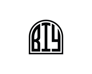 Fototapeta premium BIY Logo design vector template. BIY