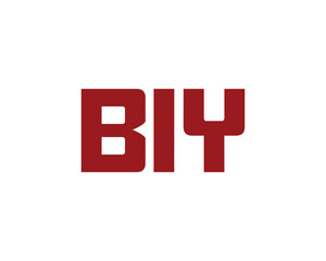 BIY Logo design vector template. BIY