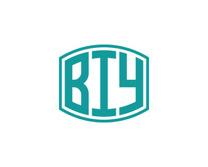 BIY Logo design vector template. BIY