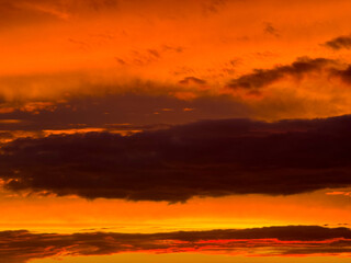 Fototapeta premium burning sky texture sunset cloud cloudscape evening