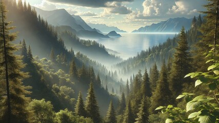 Panorama of mountains mountain landscape mountains snow nature sky forest peak view alps winter clouds tree. Panorama of mountains valley trees alpine cloud summer travel rock europe high green.