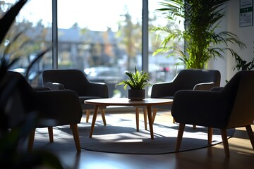 Modern Office Lounge Area