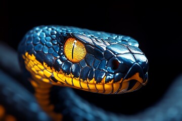 Snake Night, Eyes, and Danger shown in a nighttime setting where the glowing eyes of a snake are visible in the dark, hinting at the danger lurking in the shadows