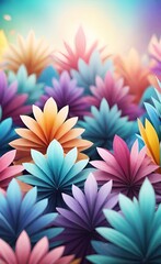 Obraz premium background with flowers