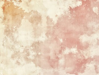 Fototapeta premium Abstract Watercolor Background with Beige and Pink Tones, Vintage Paper Texture, Grunge Design Element