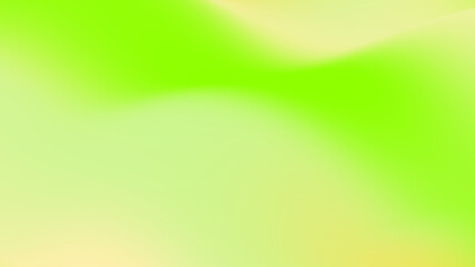Gradient blur wavy green yellow abstract background