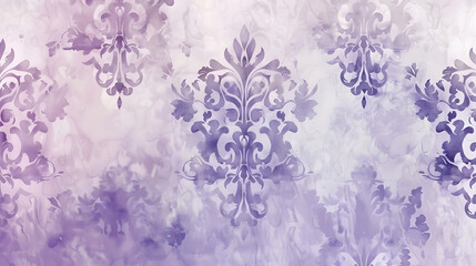 Classic Damask Watercolor vintage background