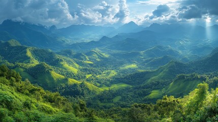 Mountain Range Panorama