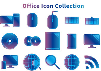 オフィス機器アイコンセット