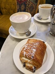 coffee and croissant