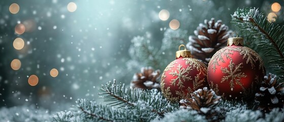 Subtle minimalist Christmas background.