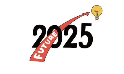 2025年～その先の未来を示唆するイメージイラスト © turn_around_around