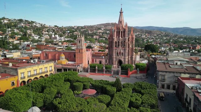 san miguel de allende, cathedral guanajuato, mexico