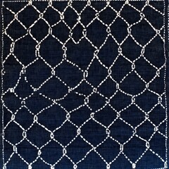 Fototapeta premium 21. **Japanese sashiko stitching pattern with simple, repetitive designs.**