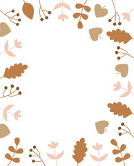 Autumn Leaves Rectangle Frame