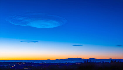 Vibrant Sunset Sky with Altocumulus Clouds in Warm Shades of Orange, Pink, and Purple Creating a Mesmerizing Scene.