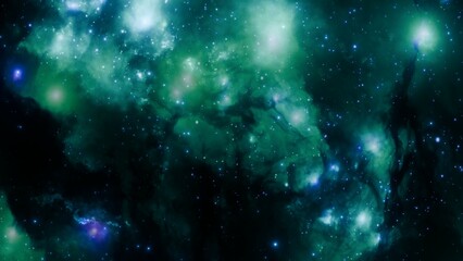 Fototapeta premium Vibrant Galaxy Nebula and Stars in Outer Space Scene