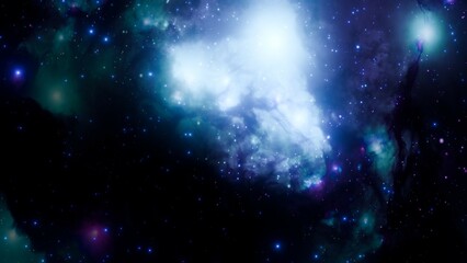 Obraz premium Colorful Nebula Galaxy and Stars – Dreamy Space Scene