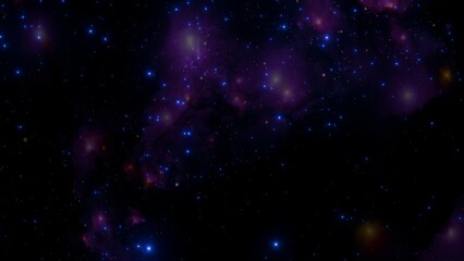 Dazzling Star-Filled Nebula in Outer Space – Space Background