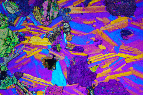 Micrograph of cabbro texture