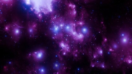 Obraz premium Spectacular Galaxy Nebula with Stars and Space Dust
