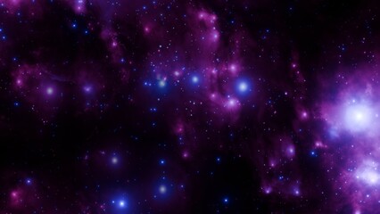 Fototapeta premium Colorful Interstellar Nebula with Stars in Deep Space