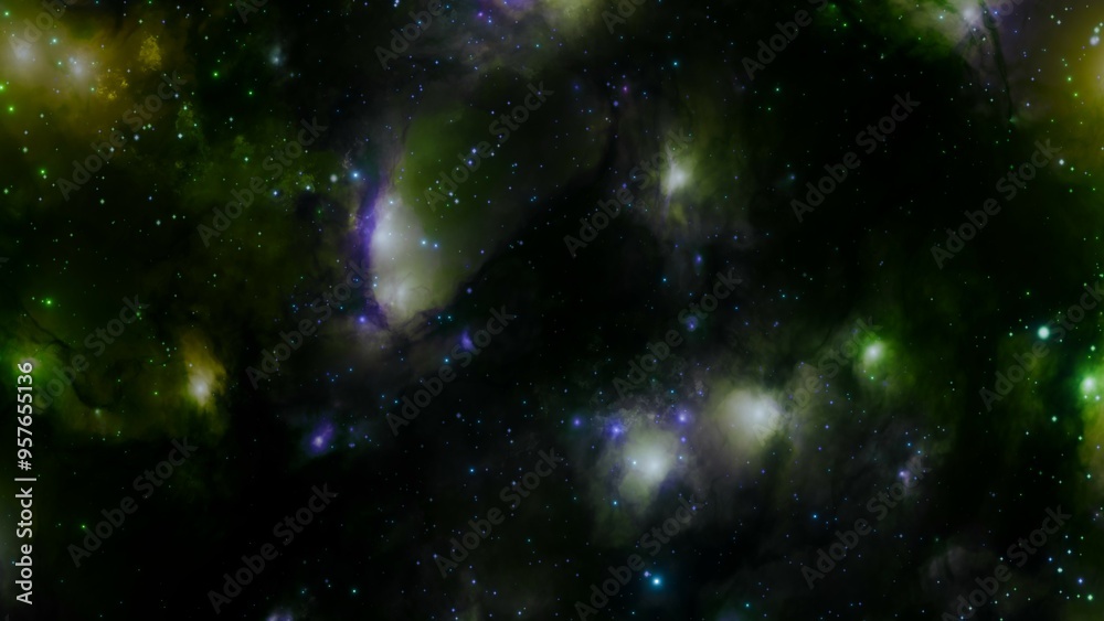 Canvas Prints fantasy universe nebula with stars and cosmic clouds