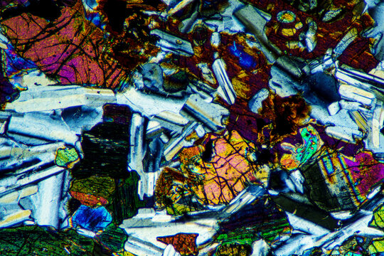 Micrograph of cabbro texture