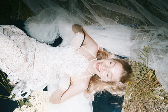 Happy woman fashion portrait