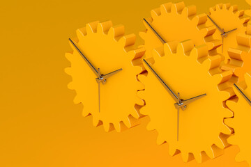 Clock gears productivity concept