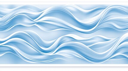 Abstract Blue Waves Background