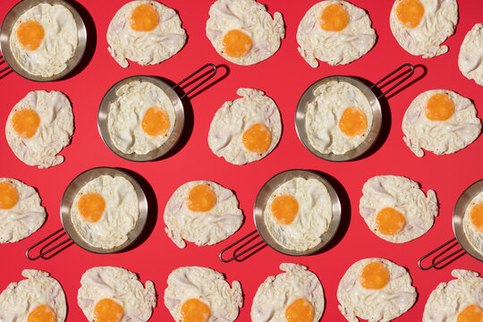 Fried eggs pattern