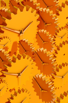 Clock gears productivity concept